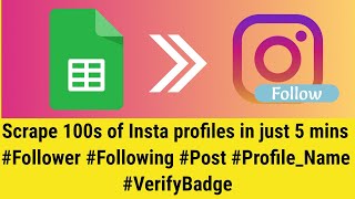 Easily scrape Instagram data in 5 minutes