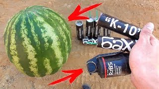 ✅ АРБУЗ + БОЛЬШАЯ ПЕТАРДА ? ВЗРЫВАЕМ АРБУЗ В ВОДЕ и ПОД ЗЕМЛЁЙ ? СКИНУЛ АРБУЗ с 10 метров!!!