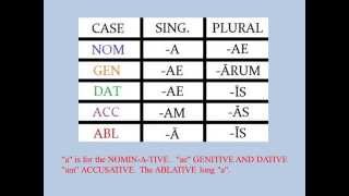 Latin Declension Song