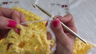 ...Mantita de bebè  Vainilla en ganchillo  abanicos  crochet ??