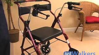 Just Walkers: MABIS Rollator/Transport Chair