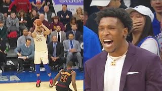 Ben Simmons Tryna Break Stephen Curry's 3 Point Records Shocking Entire Sixers Crowd! Sixers vs Cavs