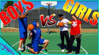 BOYS vs GIRLS Basketball Trick Shot H.O.R.S.E. Battle! PART 2