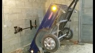 Хранение прицепа в вертикальном положении