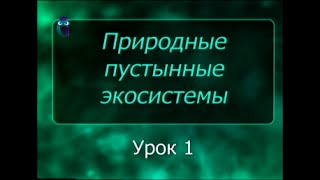 Экосистемы пустынь. Урок 1. Природные пустынные экосистемы