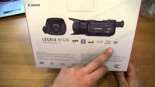 Обзор видеокамеры Canon Legria HF G30 распаковка и комплектация Veryvery.ru