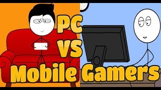 Pc Vs Mobile Gamers ! life of pc gamers ! life of mobile gamers