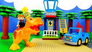 Movie LEGO Duplo Jurassic World T-rex Dinosaur. ЛЕГО Дупло динозавр Ти-Рекс. Парк юрского периода.