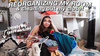 reorganizing my room & cleaning out my closet