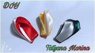 3 новых лепестка из атласной ленты 5 см Канзаши МК/DIY