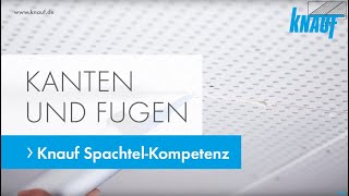 Knauf Spachtel - Kantentypen und Fugendeckstreifen