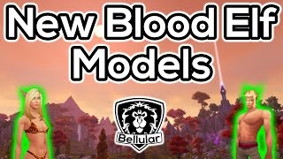 New Blood Elf Elf Model Update Preview - Future Warlords of Draenor Content Patch