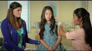 Donnabella Mortel, Andrea Navedo, & Jenna Ortega as young Jane on, CW's "Jane The Virgin"