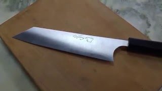 Супер-острый нож режет пачку бумаги! Мечта мясника!!