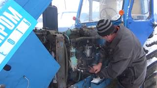 Трактор мтз 50 трудный пуск с пускача