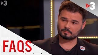 Taula política amb Rufián, Torra, Salellas i Asens