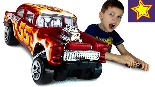 Машинки Hot Wheels на треке Распаковка игрушки Hot Wheels toys unboxing