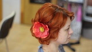 Объемные локоны.укладка волос средней длины. КУДРИ.бигуди Vitalitys