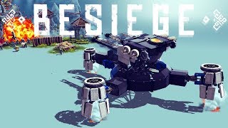 Besiege - Futuristic Hover Tank, Real Grappling Hook & The Best Helicopter - Besiege Best Creations