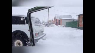 нива против уаза по снегу 4х4 уаз в снегу,нива на сафарях, паджеро и дастер