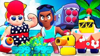 СКУПАЮ ВСЕ ЧТО ВИЖУ В МАГАЗИНЕ Brawl Stars, А ТАКЖЕ ВСЕ СКИНЫ ПЛЯЖНАЯ ВЕЧЕРИНКА