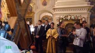 Крест Андрея Первозванного в Дмитрове