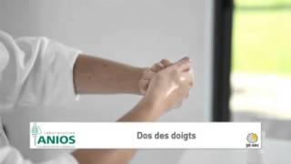 Les 7 étapes de désinfection des mains par friction hydro-alcoolique