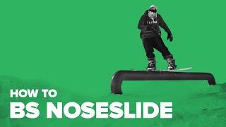 Как сделать бэксайд ноузслайд на сноуборде (How to BS Noseslide on Snowboard)