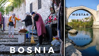 Croatia to BOSNIA Roadtrip - Pocitelj, Mostar, Kravice (4K)
