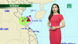 Thời tiết 12h 17/07/2018: Bão số 3 Sơn Tinh đe dọa miền Bắc và miền Trung | VTC14