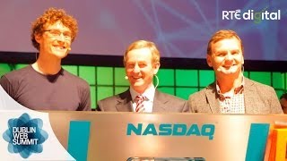 Trading on the NASDAQ stock exchange opened from Dublin