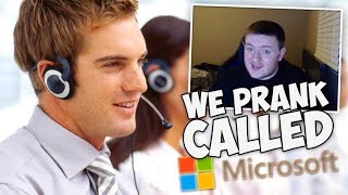 HILARIOUS PRANK CALL TO MICROSOFT!!