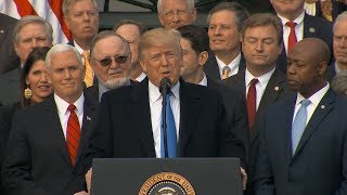 President Donald Trump delivers remarks on GOP tax bill| ABC News