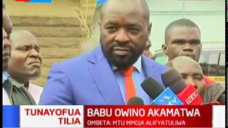 BABU OWINO AKAMATWA: Wakili Cliff Ombeta adai kwamba Babu Owino alichokozwa