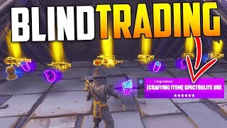 Blind Trading With The RICHEST Player EVER! *MUST SEE* - Fortnite Save The World