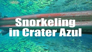Snorkeling in the Crater Azul in Guatemala !! | GoPro 4 Silver | Virtual Trip