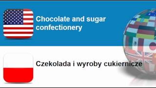 Learn Polish vocabulary #Topic = Sugar products