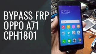 Mudah, Cara Buka Kunci Pola dan Bypass FRP Oppo A71 CPH1801 Menggunakan MRT Dongle