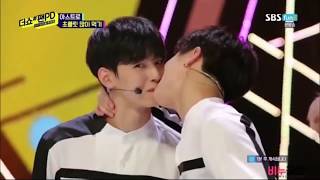 IDOLS DEL KPOP BESÁNDOSE  ( BTS EXO SHINEE TWICE MAMAMOO GOT7)
