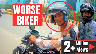 SUCH A STUPID BIKER !! sorry I was rude..