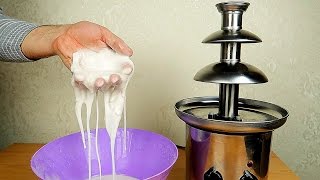 Что если залить неньютоновскую жидкость в шоколадный фонтан?
