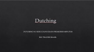 Técnica de DUTCHING na Betfair - RTB