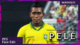 [ PES2019 / FACE EDIT ] PELE / BRAZIL / SANTOS FC / LEGEND