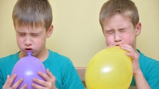 ВЫЗОВ ПРИНЯТ! Шарики и Щикоталки! :) | Balloon & Tickle CHALLENGES