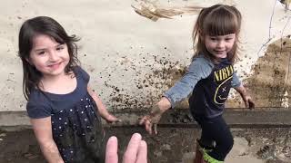 Getting Dirty in Muddy Puddles & making a mess while getting stuck in the mud!