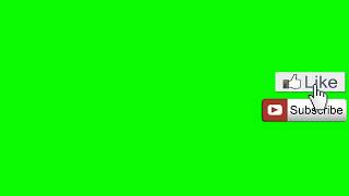 Футаж Лайк и подписка/ like and subscribe/ зеленый фон/ Green scree/Заставкаn