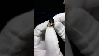 Мужское золотое кольцо с Топазом.