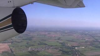 Landing at Niagara Falls International Airport in Fairchild Dornier 328JET N328GT, June 1, 2011