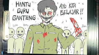 Cerita Mistis Hantu Guru Ganteng || DRAWSTORY #66