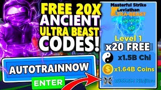 SECRET 20X ANCIENT ULTRA BEAST PET CODES IN NINJA LEGENDS! *FREE AUTO SWING* Roblox